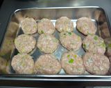 鶏つくねのバーグ照焼き作り方2写真