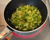 家族に人気!ペペロンチーノネギパスタ作り方5写真