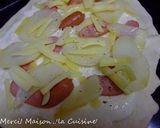 長芋ソースでポテトとソーセージのピザ作り方4写真