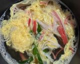 ふんわりカニ玉の中華スープ作り方5写真