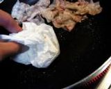 カリカリ豚としし唐のおろしマヨ丼♪作り方2写真