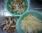 味付不要！甘塩タラのきのこクリームがけ☆作り方1写真