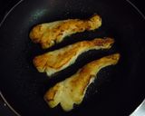 味付不要！甘塩タラのきのこクリームがけ☆作り方2写真