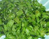超簡単★ご飯がススム！かぶの葉炒め作り方5写真
