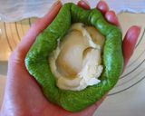 濃い抹茶のミルクあんぱん作り方6写真