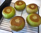 濃い抹茶のミルクあんぱん作り方11写真