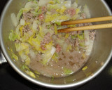 白菜　と　ひき肉　の　卵とじ作り方7写真