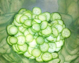 時短♡きゅうりとちくわの酢の物作り方1写真