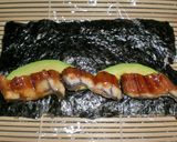 アメリカン寿司♪うなアボロール作り方4写真