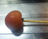直火で失礼！つるん♡トマト皮むき作り方1写真