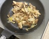 長ネギと舞茸と実山椒のパスタ作り方4写真