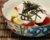 簡単☆まぐろとアボカドの山かけ作り方4写真