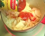 カニ缶で旨味！カニのトマトソースパスタ作り方5写真