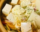 鍋キューブ●チーズ＆トマトの豚キムチ鍋作り方2写真