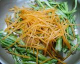簡単！銀鮭と春菊の茎炒め作り方4写真