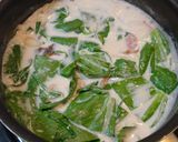 青梗菜ときのこのクリーム煮作り方8写真
