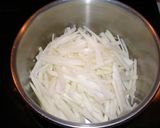 千切り大根と麩の味噌汁作り方2写真