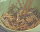 ニンニク醤油味のササミ・根野菜の胡麻マヨ作り方7写真