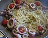 イカとプチトマトのバター醤油パスタ作り方8写真