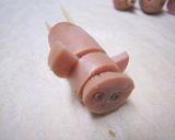キャラ弁★動物ウィンナー★パンダ・ブタ編作り方8写真