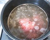 簡単☆ニラ玉味噌汁作り方2写真