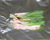 鶏肉と行者ニンニクのホイル焼き作り方1写真