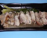 鶏肉と行者ニンニクのホイル焼き作り方3写真