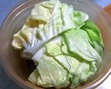 蒸しキャベツのサラダ・玉ねぎソース作り方3写真