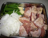 チキンといんげんの粒マスタード煮込み作り方1写真