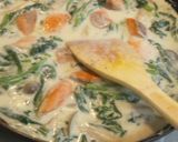 牛乳で作る鮭とほうれん草のクリームパスタ作り方9写真