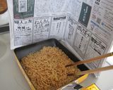 チキンラーメンdeスープとサラダ作り方4写真