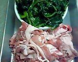 豚肉のほうれん草炒めはマヨネーズでね！作り方2写真