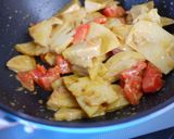 たけのことトマトのチーズソテー♪作り方3写真