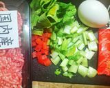 【袋麺の粉♻️】🇹🇭トムヤム風えび味🦐小松菜炒め🥬！作り方1写真