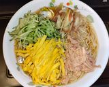 ツナ・キュウリ・茗荷・卵のそうめん作り方4写真