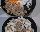 お手軽に！白菜＆人参＆豚コマの中華丼作り方3写真