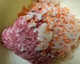 れんこんコリコリ肉だんご作り方2写真
