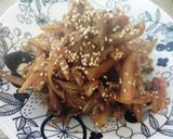 レンコンのカレー味噌きんぴら作り方7写真