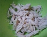 *水菜とササミの胡麻だれ和え*作り方3写真