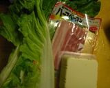 ベーコン入りの洋風味噌汁作り方1写真