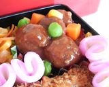 お弁当❤ミートボールたくさん詰める方法❤作り方4写真