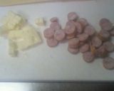 レタスとウインナーとチーズのまぜご飯作り方1写真