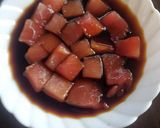 マグロの漬けで山かけ＆千切り作り方2写真