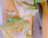 ＊キャベツのパスタソースチーズ焼き＊作り方2写真