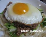 豚挽き肉丼ポーチドエッグ(目玉焼き)のせ作り方8写真