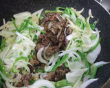 焼肉のたれで新たまねぎと牛肉の中華炒め作り方7写真