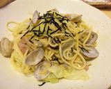 春キャベツとアサリと鶏肉の和風パスタ☆作り方5写真