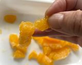 果汁がみずみずしいオレンジクリームチーズ作り方4写真