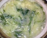 鶏がらスープの雑炊作り方7写真