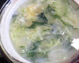 鶏がらスープの雑炊作り方6写真
